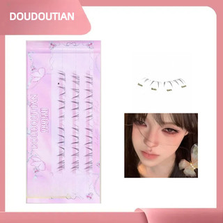 Doudoutian Mới Trung Quốc Lông Mi Dưới Tự Nhiên Trong Suốt No-Yan Fox Series Slanted Bay Kéo Dài Hình Mắt NO.DDT431