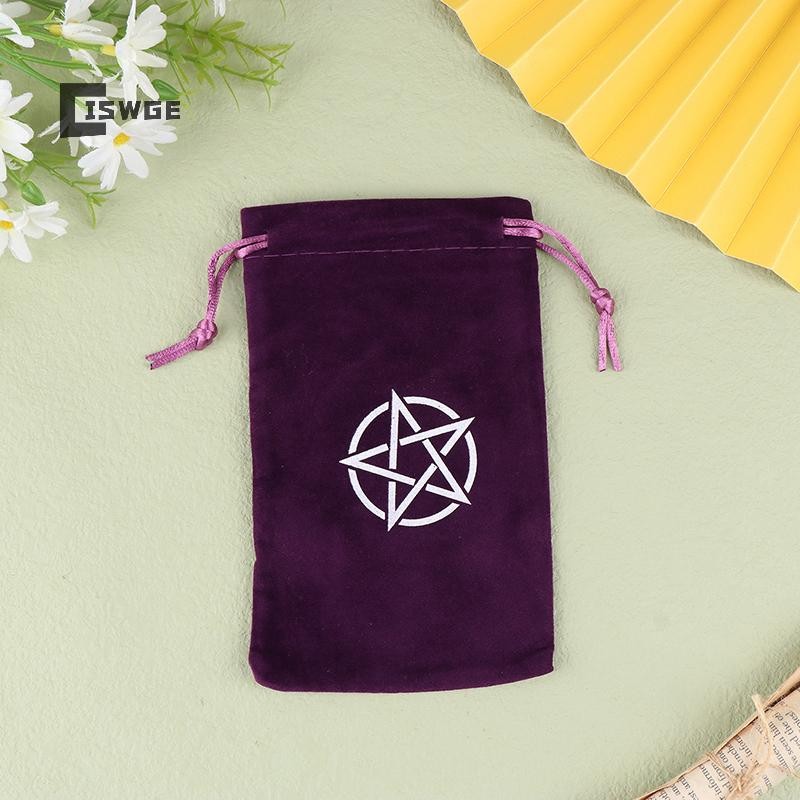 [Ciswge] 1Pc Velvet Tarots Oracle Cards Túi lưu trữ Runes Chòm sao Phù thủy Bói toán Phụ kiện trang 