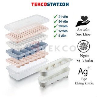 Khay Đá Kari INOCHI Nhiều Loại - Khuôn Nhựa Làm Đá, Làm Thạch Rau Câu Để Tủ Lạnh Kèm Hộp Đựng Và Nắp Đậy