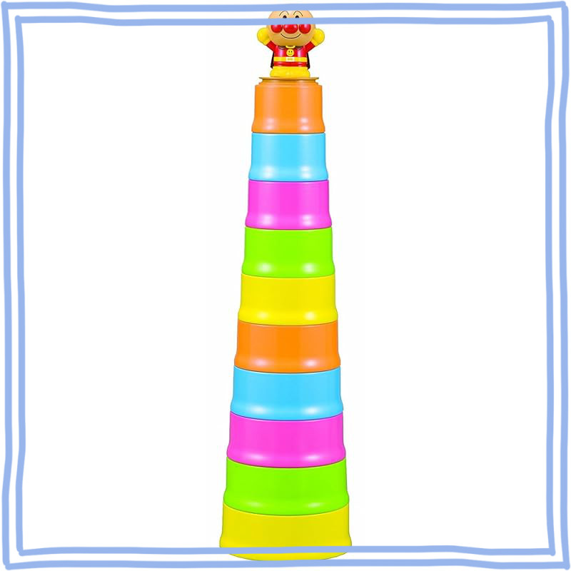 AGATSUMA Anpanman Genius Brain Stacking Cups for Ages 1-3