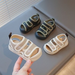 Mẫu 2025  _Sandal 2 Sọc  bé trai quai dán tiện lợi , mũi cong chống vấp  Lê Anh Anh