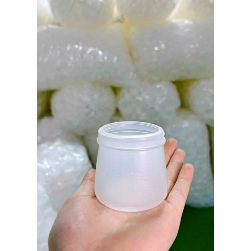 50 Hũ sữa chua - hũ nhựa sữa chua kèm nắp 100ml, 120ml
