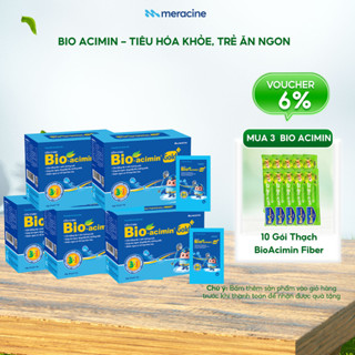 Combo 5 hộp Cốm vi sinh Bio acimin Gold hỗ trợ trẻ ăn ngon tự nhiên bổ sung vi chất và các amin thiết yếu hộp 30 gói