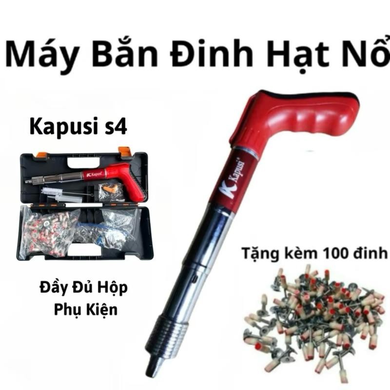 Máy Bắn Đình Hạt Nổ Mẫu Mới Nhất 2025 Bê Tông S4 - Tặng Kèm 100 Đinh