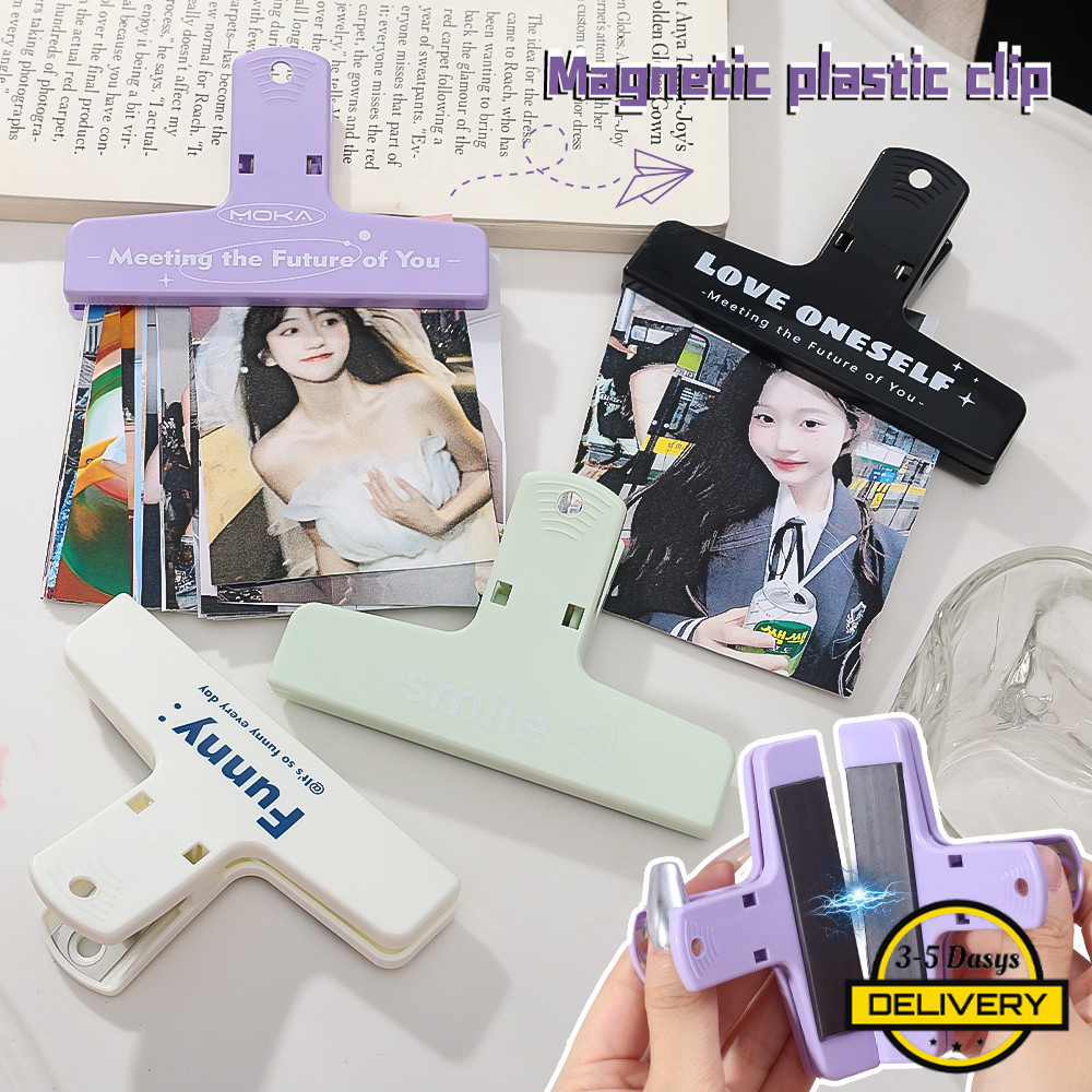[3-5 Ngày Đến] -For Food Bag Memo File Bill - Thư mục tin nhắn ảnh - Kẹp nam châm Mini - Nhựa đa năn