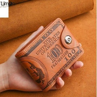 Ví nam dáng ngắn phong cách Hàn Quốc, ví đựng thẻ Khóa từ, ví có khóa kéo