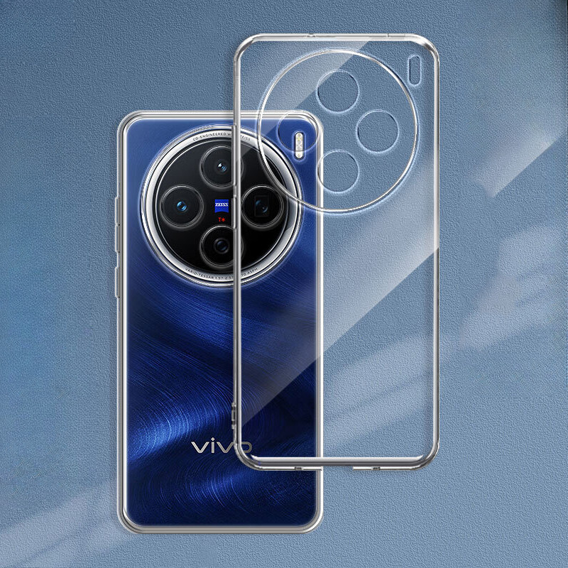Dành Cho Vivo X200 Pro Mini Mềm TPU Ốp lưng VivoX200 X100 Ultra X100s X90 X80 Lite X70T X60 X50 Pro Vỏ Trong Suốt Mặt Sau Bảo Vệ Trong Suốt
