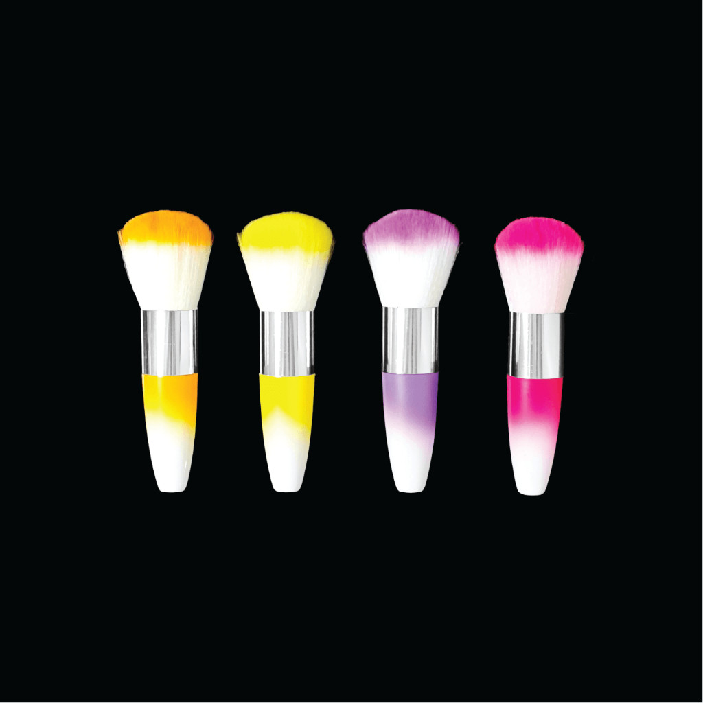 [Fitomagia06] Chổi Nhỏ Phủi Bụi Cán Trung Ombre Chuyên Dụng Ngành Nails Nhiều Màu Sắc