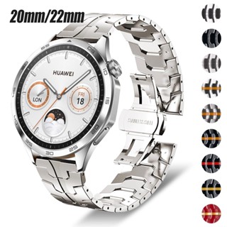 22 20mm Dây Đeo Kim Loại Cho Huawei Watch GT5 Pro 46mm Dây Thép Không Gỉ Huawei GT5 GT4 GT3 46mm GT2e Cho Xiaomi S4 S3 S2 Redmi 5 Active / Lite Vòng Tay