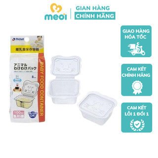 Bộ chia thức ăn trữ đông Richell 50ml/100ml/150ml Nhật Bản