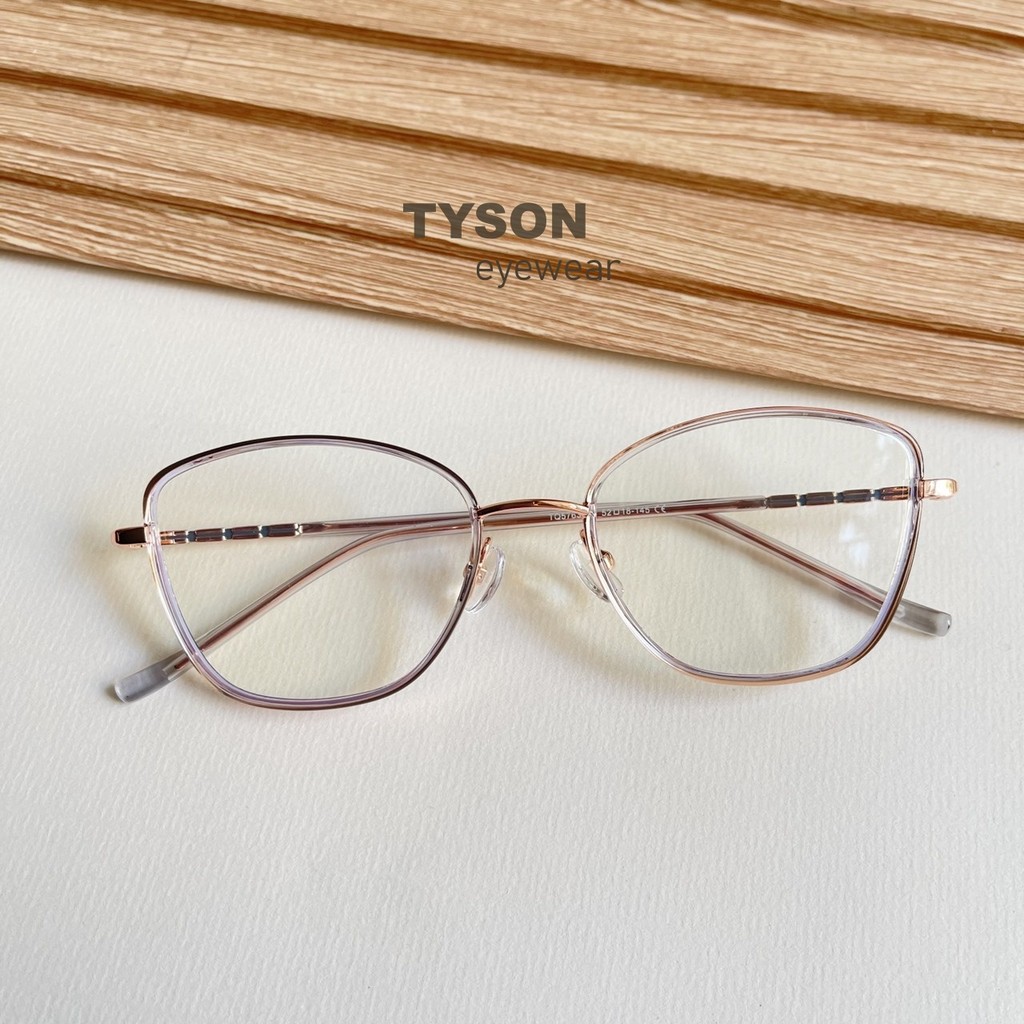 Gọng kính mắt mèo TYSON gọng kính kính mắt thời trang nữ lắp cận tặng hộp khăn 5763
