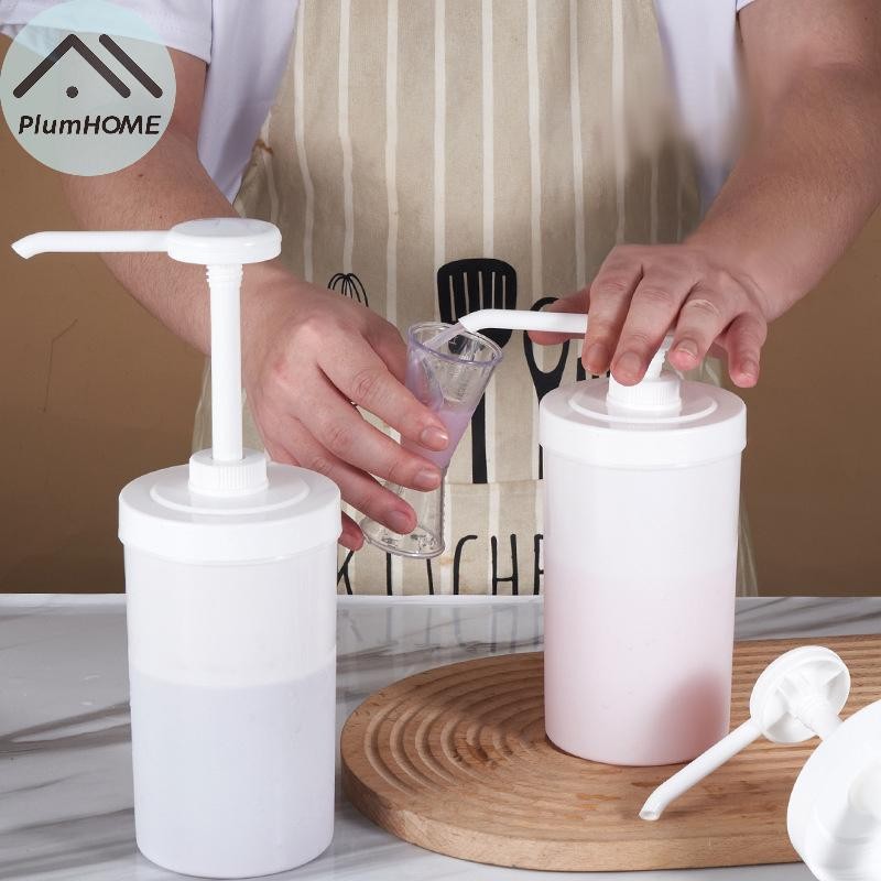 Plumhome 10 / 15 / 20 / 30CC Máy phân phối chất lỏng Cà phê Xi-rô ong Chai nhỏ giọt có bơm thủy lực 