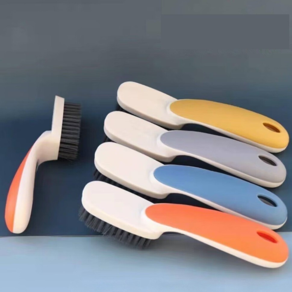 Bàn chải chà giày mini vệ sinh tay cầm dài nhiều màu , đa năng