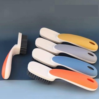 Bàn chải chà giày mini vệ sinh tay cầm dài nhiều màu , đa năng
