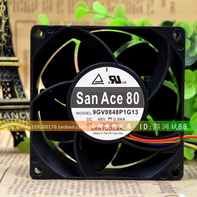 Mới Cho Sanyo 9GV0848P1G13 8038 48V 0.84A 4 Dây pwm Quạt Cao Cấp