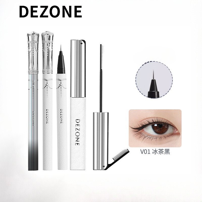 Bút kẻ mắt Dezone Fairy Stick Liquid Eyeliner Pen chống nước và chống mồ hôi màu đen nâu RLHY