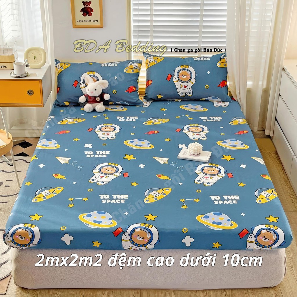 Ga chống thấm giường 2mx2m2 mặt vải cotton lót PU chống thấm