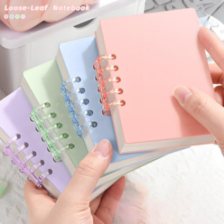  Sổ tay lò xo A7 bỏ túi 80 trang giấy kẻ ngang bìa cứng chống nước sổ ghi chú mini tháo lắp tiện lợi 