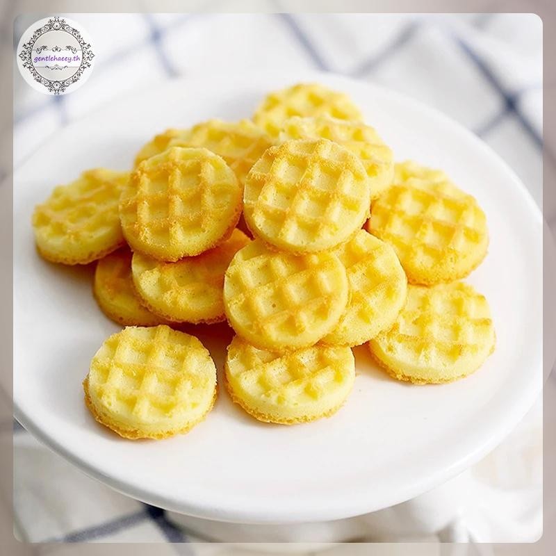GG Waffle Khuôn Silicon DIY Tròn Waffle Dụng Cụ Làm Khuôn Socola Thực Tế TH