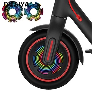  DIEAIYA Bộ 2 Miếng Dán Bánh Xe Trước Bằng PVC 12 Màu Chống Thấm Nước Cho Xe Scooter Điện Xiaomi M365 1s pro2 