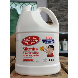  Nước rửa tay Lifebuoy can 4kg siêu tiết kiệm DATE MỚI - an toàn đến sức khỏe người sử dụng hàng đợt này ko gắn răng cưa  