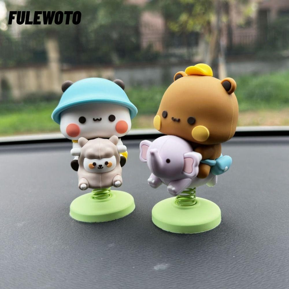 Filewoto Bubu Dudu Gấu Đồ Chơi Mô Hình, Lắc Đầu Bubu Dudu Gấu Trúc Hình, Sưu Tập Kawaii PVC Hoạt Hìn