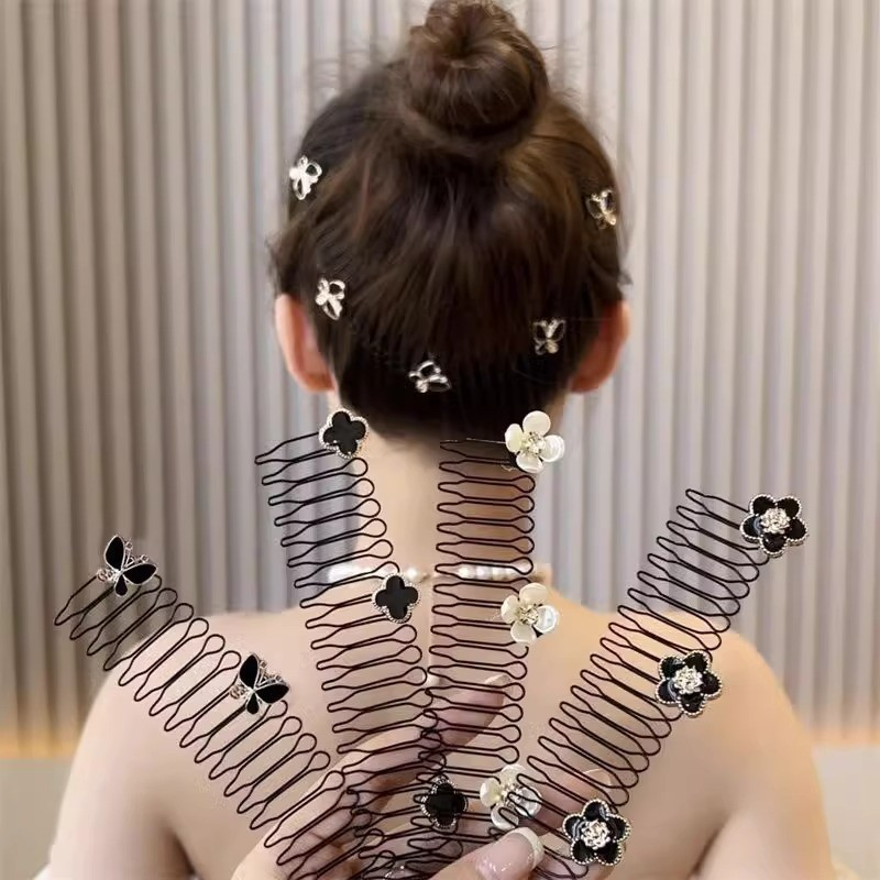 Kẹp tóc nữ vintage hoa ngọt ngào, style Hàn Quốc