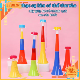 Kèn Cổ Vũ Còi 3 Nòng Dài 38cm Cho Bé, Kèn còi thổi T77-1