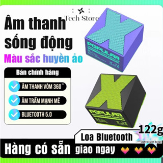 𝐓𝐞𝐜𝐡 𝐒𝐭𝐨𝐫𝐞  Loa Bluetooth không dây Mini X1 Loa di động sạc trầm, 360 ° Âm thanh nổi, âm trầm tuyệt vời