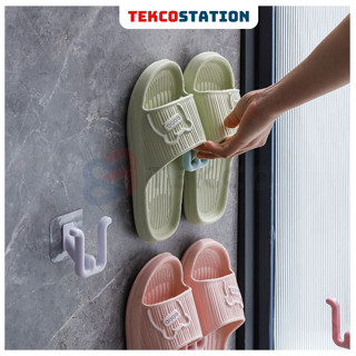 Móc Dán Tường Treo Giày Dép, Treo Đồ Chữ U (Trắng) - Giá Móc Giày Dép Treo Tường Nhà Tắm, Nhà Bếp