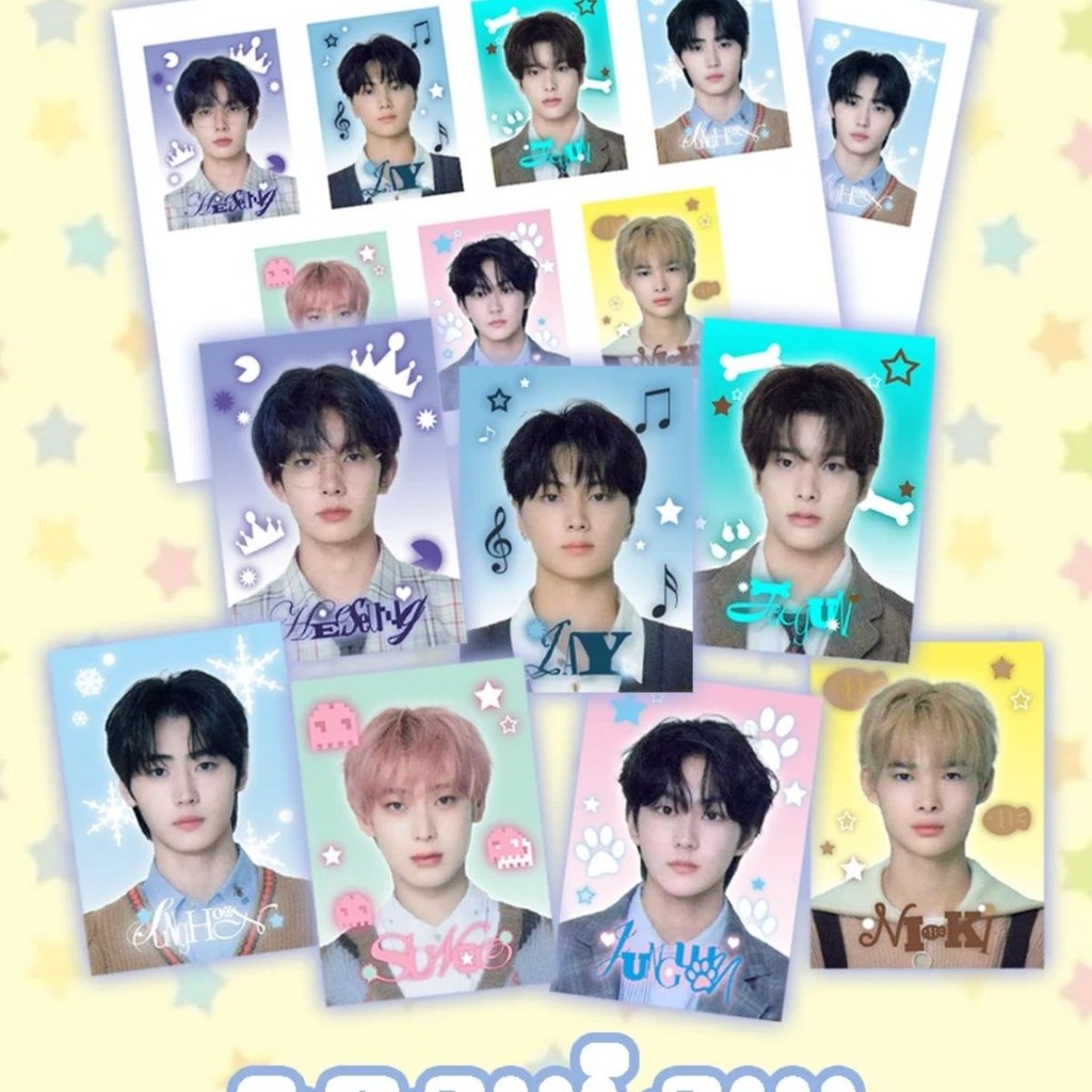 5345 人 ❈ ❈ ENHYPEN SEASON GREEETINGS ID CARD 一 ◈ ❈ ❈ ❈ 🍒 🍒 NVTU43