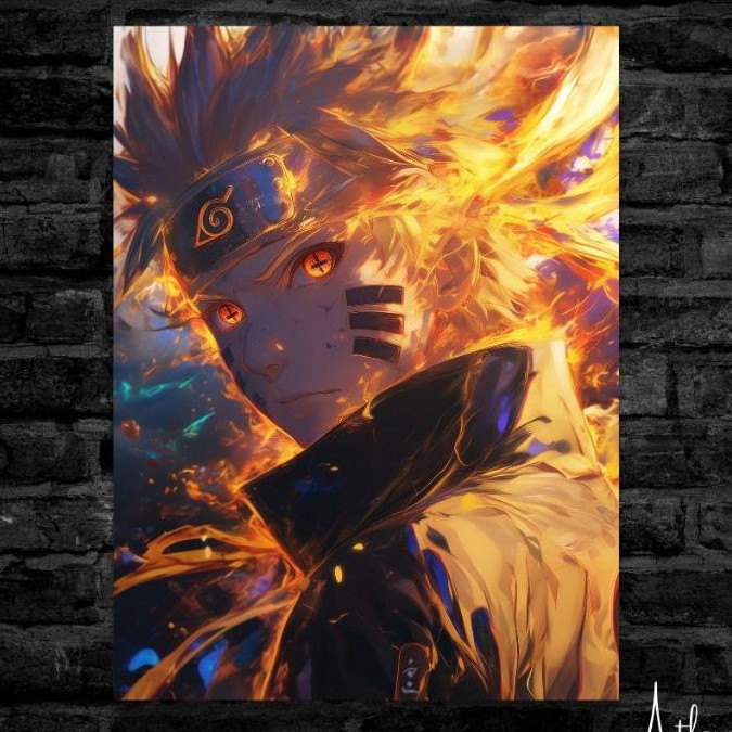 FREESHIP ⭐️  Poster Naruto - Tranh Decal Dán Tường - Ảnh Treo Tường Naruto
