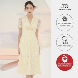 JM Dress Design - Đầm cổ chéo ,dây buộc đan ren 1S35.2208L