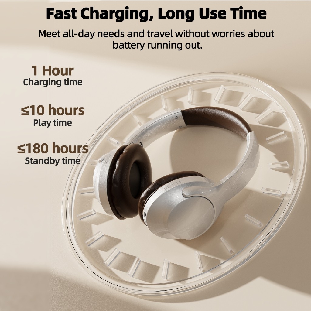 Tai nghe Bluetooth GOOJODOQ Chất lượng âm thanh tuyệt vời, giảm tiếng ồn thiết kế có thể gập lại và nhẹ tai nghe di động | BigBuy360 - bigbuy360.vn