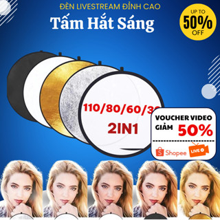  Tấm Hắt Sáng 2in1 Tròn Miếng Hắt Sáng 2 Trong 1 Chụp Ảnh Chuyên Nghiệp 