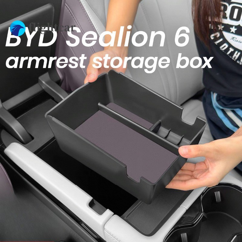 FT byd sealion 6 phụ kiện ô tô tay vịn hộp lưu trữ trung tâm hộp lưu trữ phụ kiện ô tô nội thất byd 
