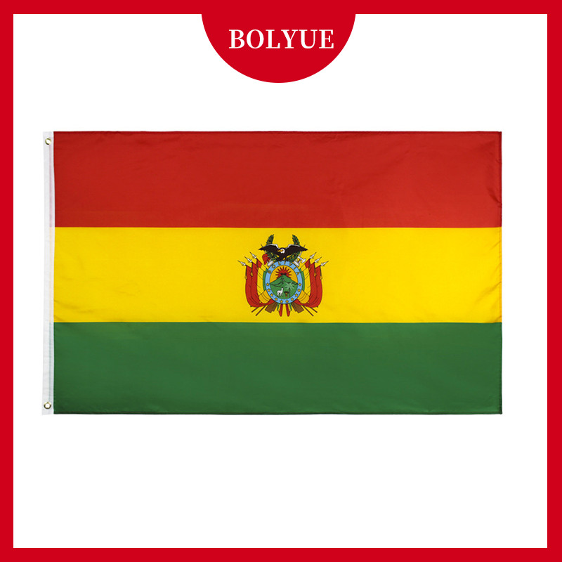 Biểu ngữ phông nền 90 * 150cm Bolivia Flag 3 * 5Ft