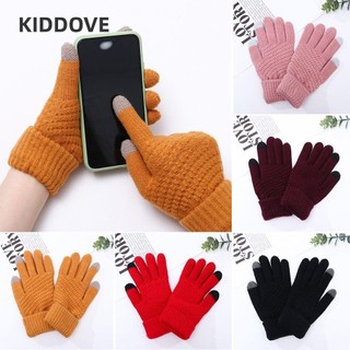 KIDDOVE Găng Tay Cảm Ứng Màn Hình Dày Dặn Thời Trang Cho Nữ