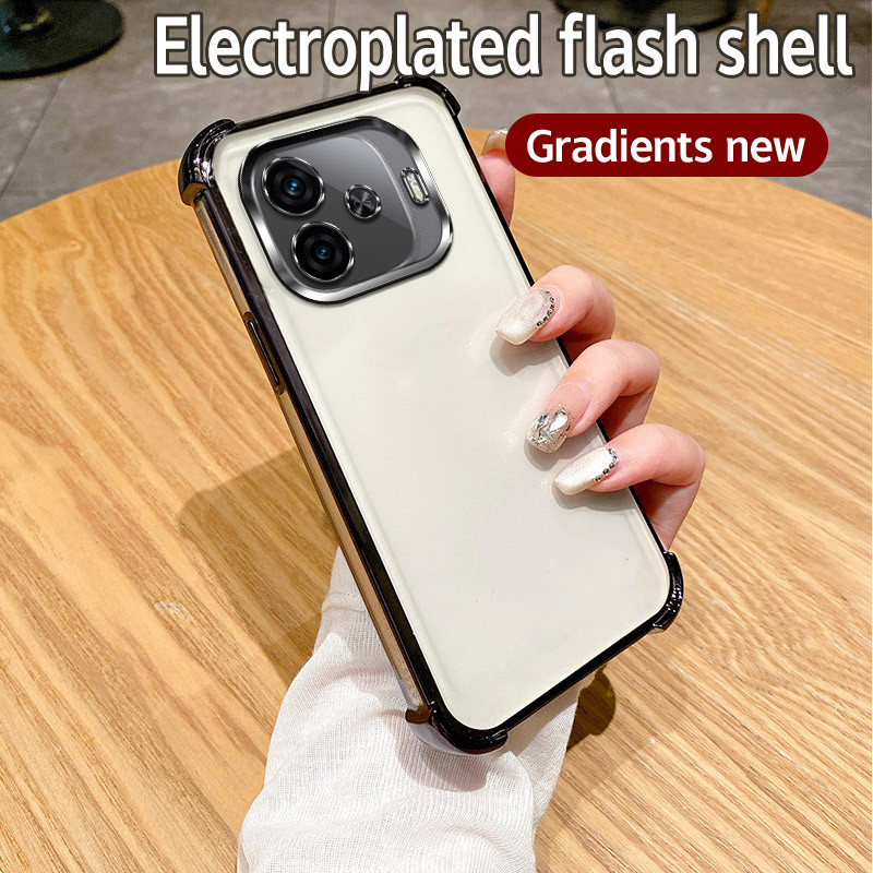 Dành Cho Vivo iQOO Z9 Ốp Lưng Điện Thoại TPU Mạ Điện Chống Sốc Cho Vivo iQOO Z9 Ốp Lưng