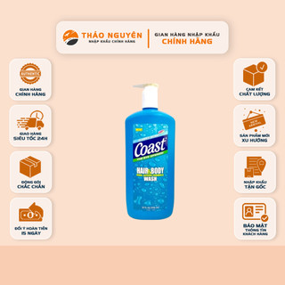 Sữa Tắm Coast 946ml có vòi, sữa tắm gội Coast 946ml dành cho nam