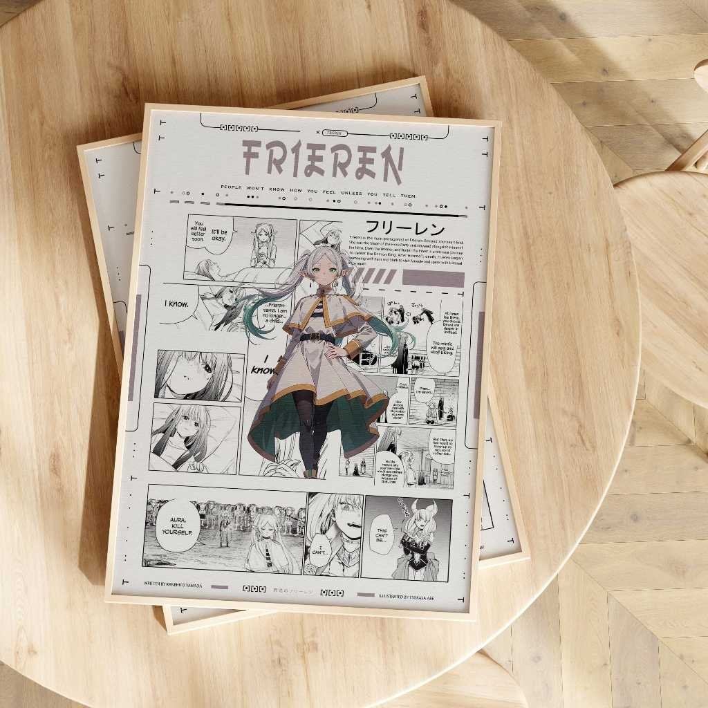 FREESHIP ⭐️ Frieren Poster | Comic Poster - Tranh Decal Dán Tường - Ảnh Treo Tường
