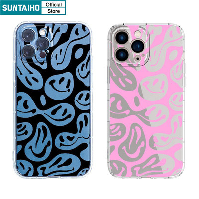 Suntaiho Sáng Tạo Độc Đáo Họa Tiết Ma Ốp Điện Thoại TPU Trong Suốt Mềm Cao Cấp Chống Sốc Cho IPhone 11 12 13 14 15 16 Pro Max IP 7 8 Plus IPhone X Xs XR Xs Max
