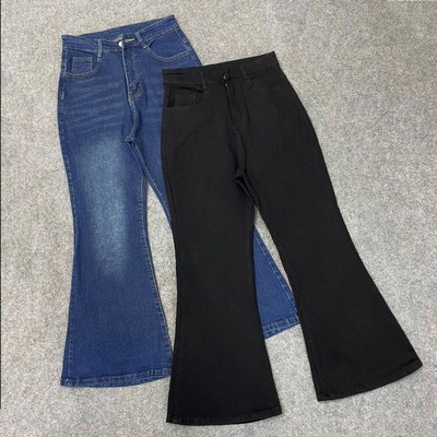 Quần Jean Loe Bigsize Nữ Lưng Cao Basic Tôn Dáng Dài 95cm Cho Chubby 50-95kg Q545