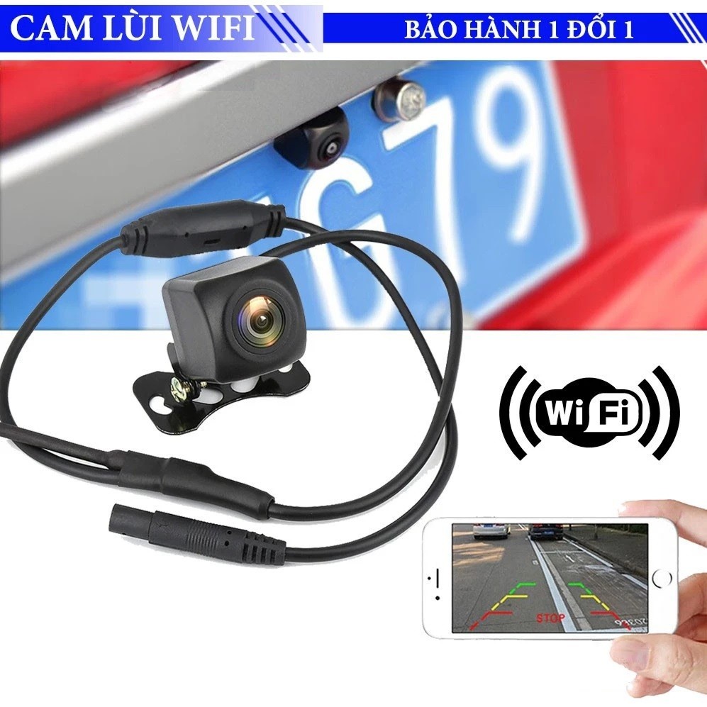 📸 Camera Lùi WiFi F-Car - Xem Trực Tiếp Trên Điện Thoại, Chống Nước IP67 🚗