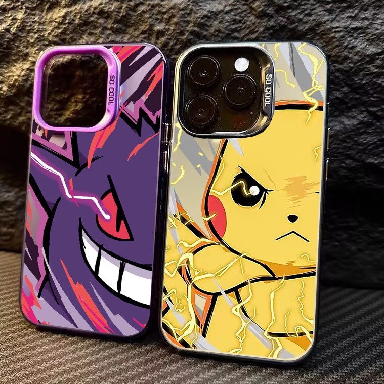 Ngộ nghĩnh Angry Gengar Pikachu Ốp Lưng Cho IPhone 16 15 11 12 13 14 16 PRO MAX PLUS I15 I14 + Bao M