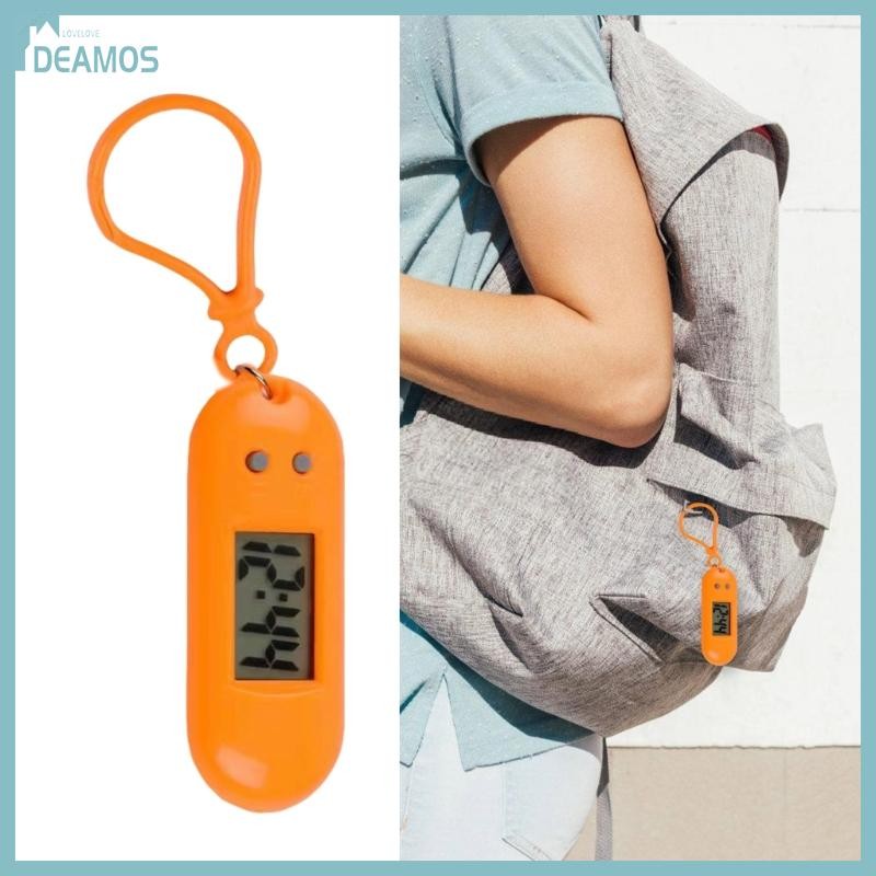 LED Digital Keychain Pocket Watch Mini Portable Clock for Kids and Students Use