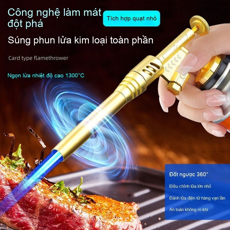 Chống scơ đèn khò bật lửa khò đèn khò gas đèn khò bếp khò thịt đèn khò hàn co rút ống thổi lông gà v
