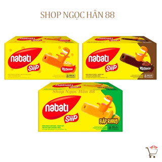Bánh Snack Nabati Siip Richeese vị Phô mai/Bắp rang/Socola hộp 80g (20 gói x 4g)