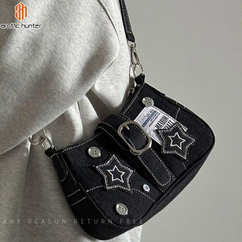Arctic Hunter New Star Denim Túi đeo nách một vai Túi tote đeo chéo cổ điển