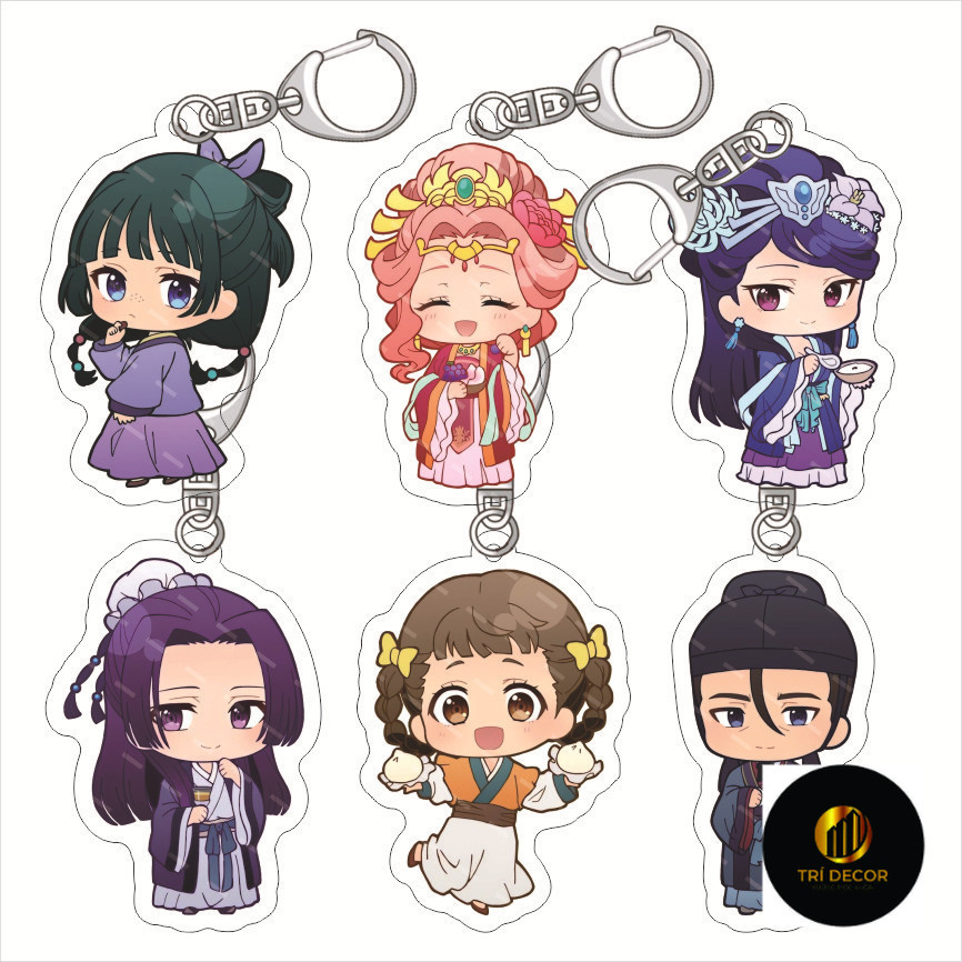 Móc Khoá, Mô Hình Standee Anime Diaries Kusuriya No Hitorigoto Maomao Gao Shun Li Bai Trang Trí Bàn 